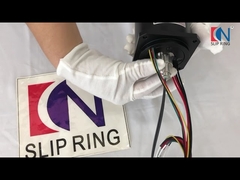 Anel coletor integrado com junta rotativa de fibra óptica