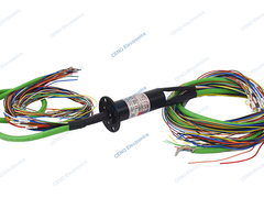 Miniatura de 250 rpm Ethernet Slip Ring Capsule colector elétrico