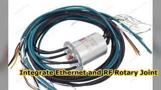 Integre sinal Ethernet e junta rotativa RF