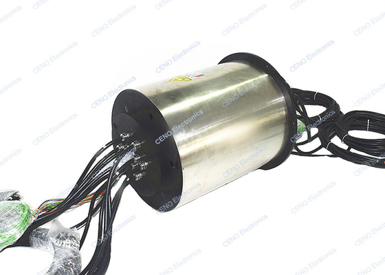 Anel deslizante industrial Ethernet 1000m 20 canais Sm Fibra óptica Od 600mm Escova de carbono