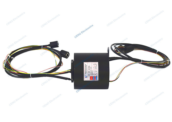 deslizamento Ring Combined Electrical Swivel de 100M Megabit Ethernet Signal