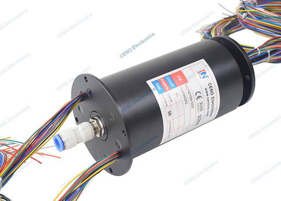 União rotativa pneumática IP51 integrada e anéis de deslizamento conjuntos de sinal elétrico rotativo