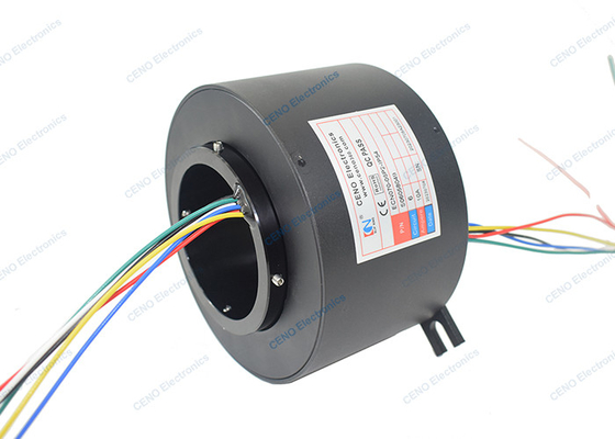 Id 70 mm Anel de deslizamento industrial eixo oco rotativo de energia elétrica