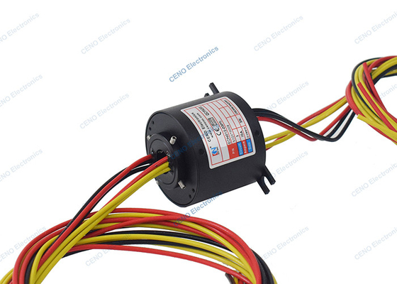 Através do buraco de condução de energia Anel de deslizamento de montagem de 300 RPM com rotativa de energia elétrica juntas