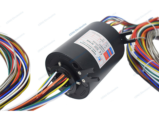 Anel de deslizamento de sinal de termocouple 240v através de buraco com anel de coletor condutor