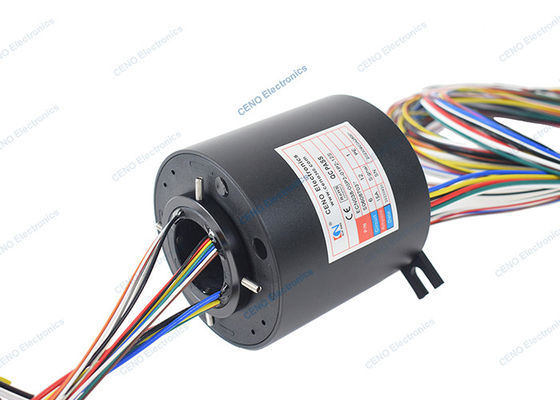 Anéis de deslizamento elétricos através de furos 0 - 300 rpm para sistemas industriais