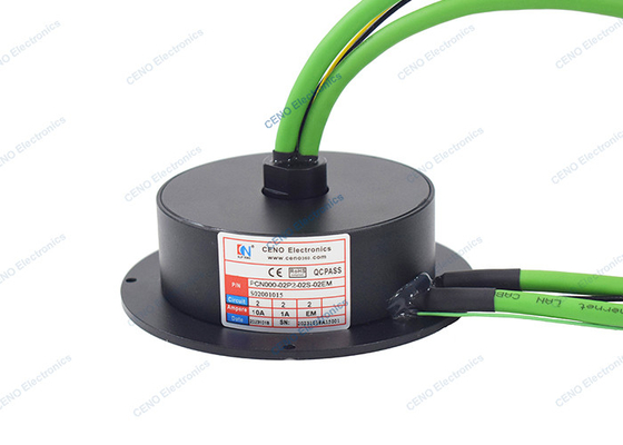 Coletor de anel de deslizamento de panquecas Ethernet de baixa temperatura 100M com IP51 e 300RPM