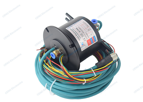 anel deslizante pneumático do sinal dos ethernet da combinação da união giratória do ar 1MPa