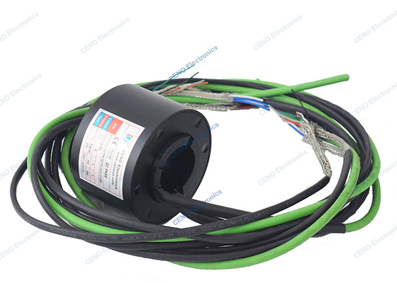 Através do anel de deslizamento de buraco com sinal Ethernet RS422 e 100M em baixa temperatura