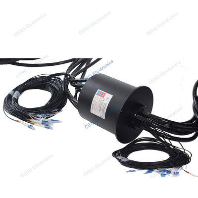 10 canais MM Integração Fibra Óptica Junção rotativa com anel de deslizamento Perda de inserção 3,5 dB