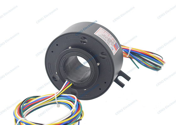 6 circuitos 10A Anel de deslizamento elétrico com furo interno de 38 mm
