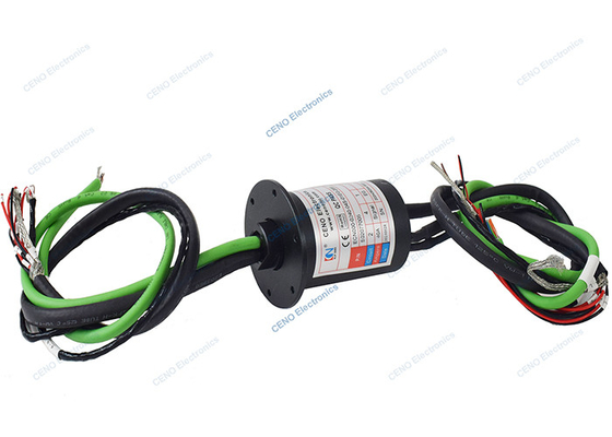 Anel de deslizamento de baixa temperatura de aeronave com sinal Ethernet RS422 de 1000M