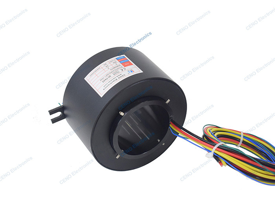 IP65 Anel de deslizamento através do furo com conector elétrico giratório para sistema industrial