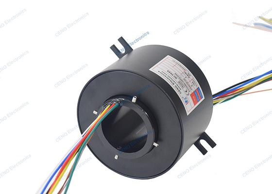 Através do Bore Anel de deslizamento condutor com ID 50mm e conector elétrico rotativo
