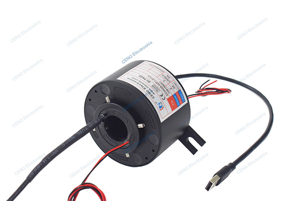 Anel de deslizamento de sinal USB 2.0 com furo de 25 mm para simulador de movimento