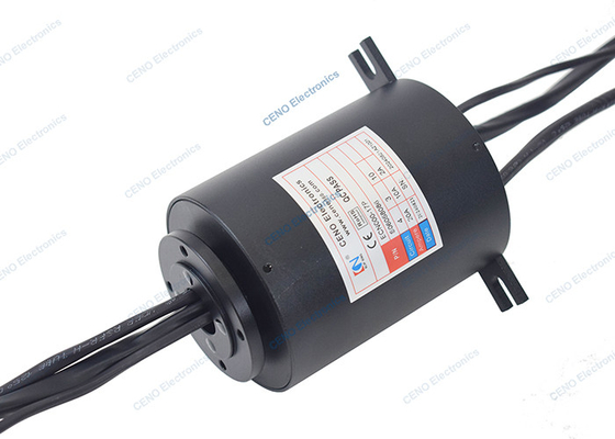 Anel de deslizamento elétrico com flange para robôs industriais