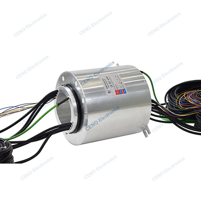 Anel de deslizamento à prova d'água com 15 circuitos, sinal Ethernet de energia elétrica e conector elétrico rotativo