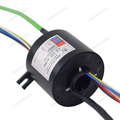 Anel de deslizamento de sinal Ethernet com conector elétrico giratório de 25 mm através do furo