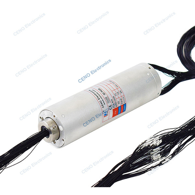 Anel de deslizamento de alta velocidade com 1800 rpm e multicanal 80 circuitos de sinal do eixo coaxial