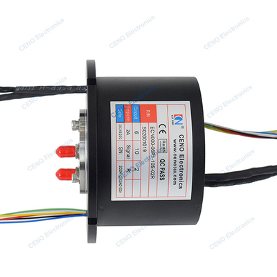 Integração de sinal RS422 & RF Slip Ring com Radio Frequency Rotary Joint For Radar