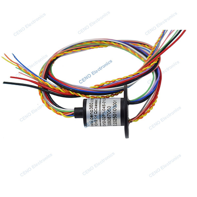 Anel de deslizamento de cápsula de baixa temperatura com energia e sinal USB para braços robóticos