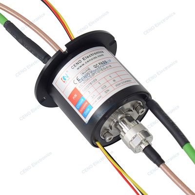 Integrar anel de deslizamento RF com sinal Ethernet de potência e união rotativa de radiofrequência