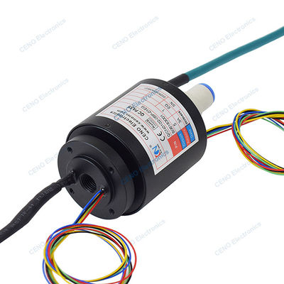 Integrar sinal Power Ethernet e pneumático hidráulico rotativo união anel de deslizamento
