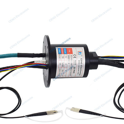 Anel Rotativo de Junta Rotativa de Fibra Óptica e Sinal Ethernet Integrado de Baixa Temperatura
