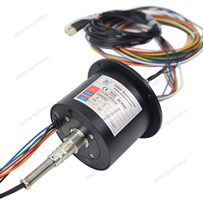 Integrar FORJs Slip Ring com energia elétrica e 4 Fibra Óptica Rotary Joint