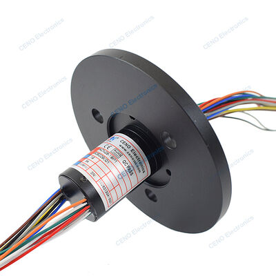 Estrutura compacta Capsule Slip Ring com 19 circuitos Energia elétrica e opção