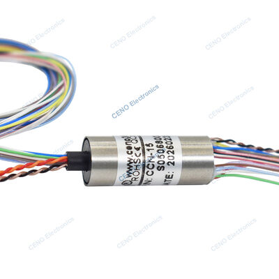 Low Temperature Capsule Slip Ring com Ethernet Signal para Drone ou Robotic arm