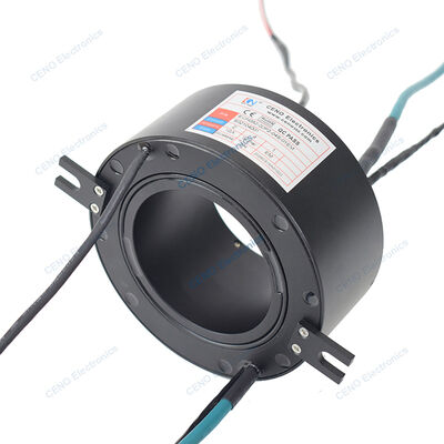 Low Temperature Through Hole Slip Ring with Power and Ethernet Signal for Industry Robotic